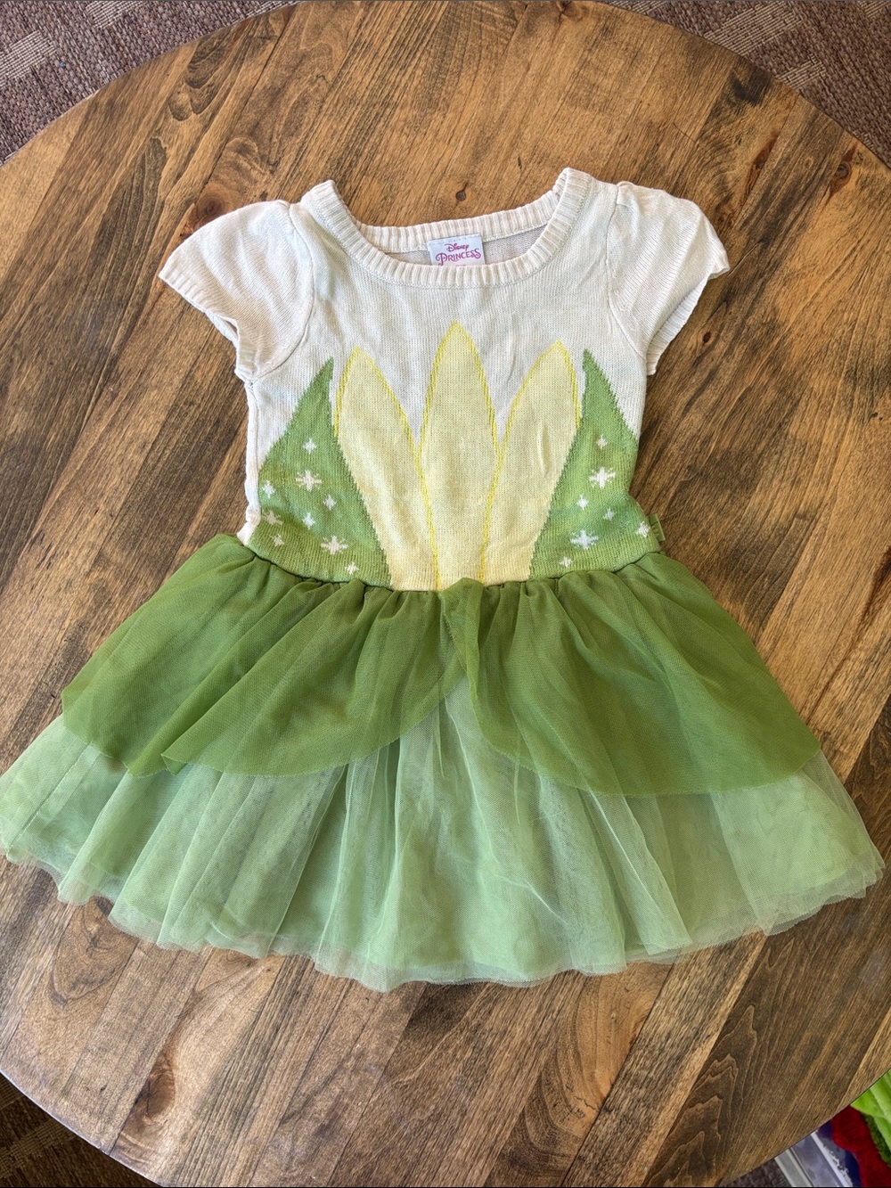 Girls Tiana from The Princess and the Frog Halloween Costume Size 3T - Picture 4 of 8